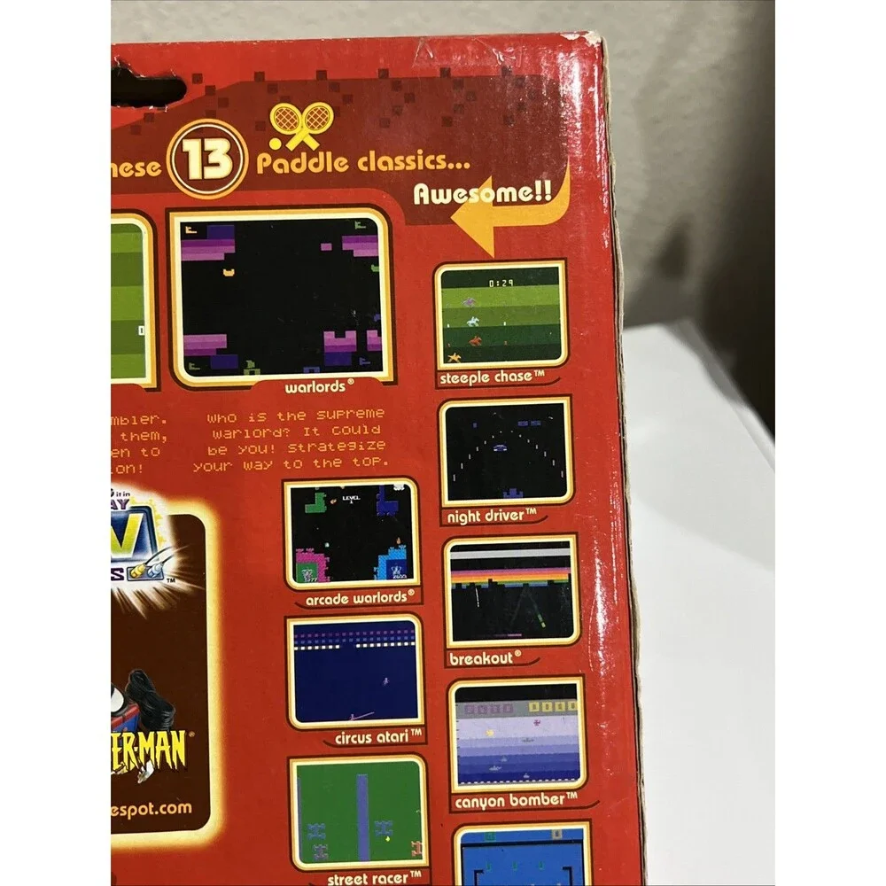 ATARI Plug n PLAY TV Retro Gaming 13 Built in Video Games NEW Breakout PONG Jakk